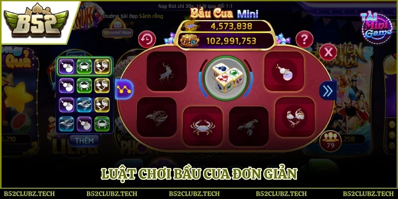 Luật chơi bầu cua đơn giản