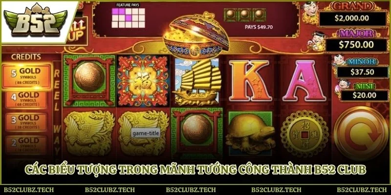 Các biểu tượng trong mãnh tướng công thành B52 Club